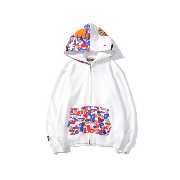 bape white camo hoodie